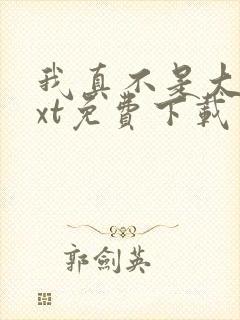 我真不是大佬txt免费下载