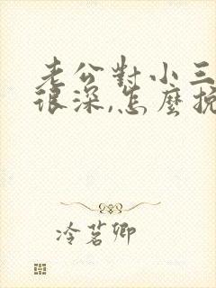 老公对小三感情很深,怎么挽回他