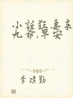小说狂妻来袭,九爷,早安