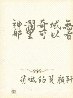 神澜奇域无双珠哪里可以看