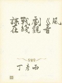 谍战剧《风暴》在线观看