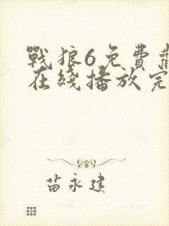 战狼6免费观看在线播放完整版高清视