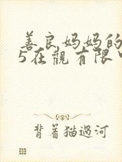 善良妈妈的朋友5在观有限中字封面