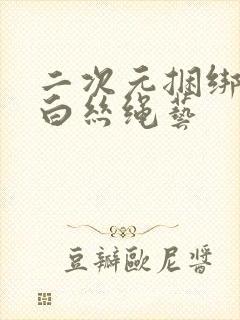 二次元捆绑sm白丝绳艺封面