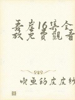 吾岸16集全播放免费观看