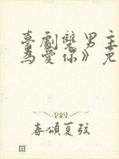 台剧双男主《因为爱你》免费观看
