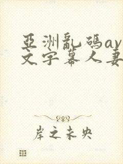亚洲乱码av中文字幕人妻封面