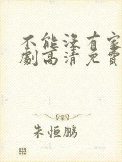 不能没有家电视剧高清免费播放封面