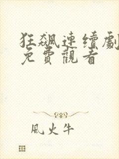 狂飙连续剧全集免费观看