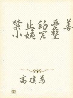 禁止的爱善良的小姨完整封面