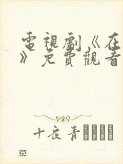 电视剧《在一起》免费观看