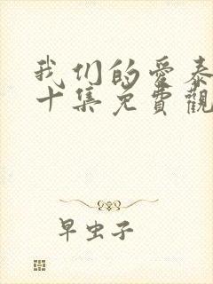 我们的爱泰剧第十集免费观看全集