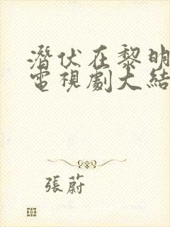 潜伏在黎明之前电视剧大结局