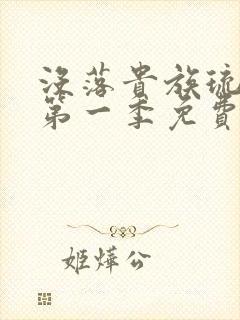 没落贵族琉璃川第一季免费观看