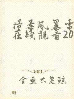 扫毒风暴电视剧在线观看2025