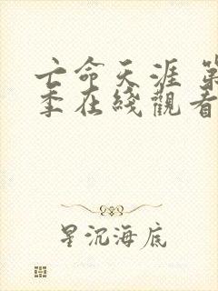 亡命天涯 第1季在线观看全集免费播放