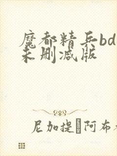 魔都精兵bd版未删减版封面