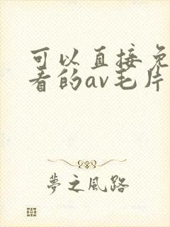 可以直接免费观看的av毛片