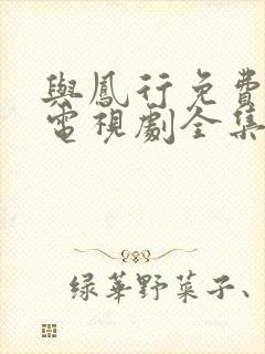 与凤行免费观看电视剧全集在线播放