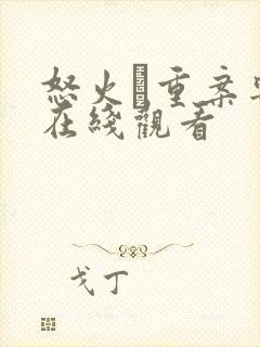 怒火·重案粤语在线观看封面