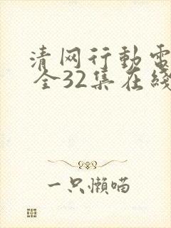 清网行动电视剧 全32集在线观看