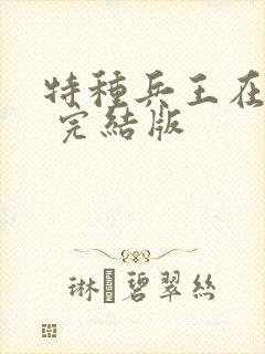 特种兵王在山村 完结版