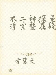 不二神探免费高清完整在线观看