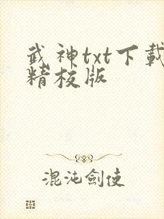 武神txt下载精校版