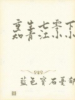 重生七零下乡做知青江小小全文免费阅读封面