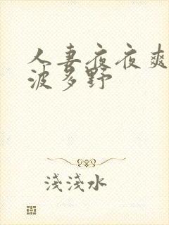 人妻夜夜爽精品波多野封面
