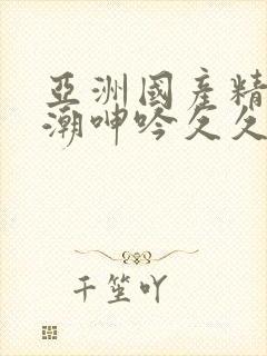 亚洲国产精品高潮呻吟久久