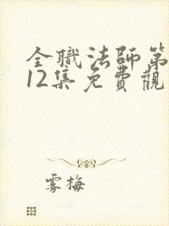 全职法师第六季12集免费观看