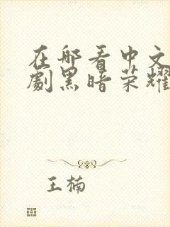 在哪看中文版韩剧黑暗荣耀第二季
