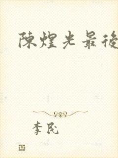 陈煜光最后结局封面