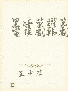 黑暗荣耀第二季电视剧韩剧中文版