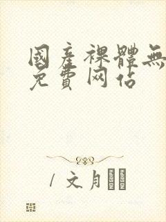 国产裸体无遮挡免费网站封面