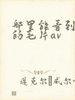 哪里能看到免费的毛片av