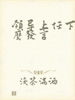 领导上任下属怎么发言