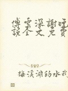 傅云深谢晚凝小说全文免费阅读