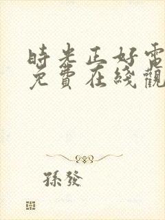 时光正好电视剧免费在线观看封面