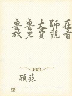 鲁鲁大师在线播放免费观看电视剧下