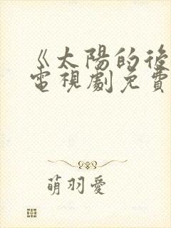 《太阳的后裔》电视剧免费观看