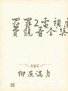 罚罪2电视剧免费观看全集完整版
