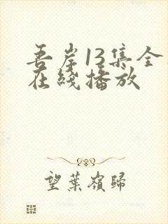 吾岸13集全集在线播放