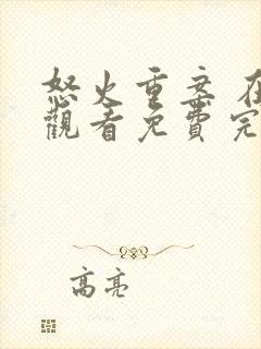 怒火重案 在线观看免费完整版