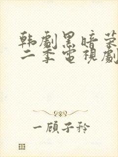韩剧黑暗荣耀第二季电视剧汉语