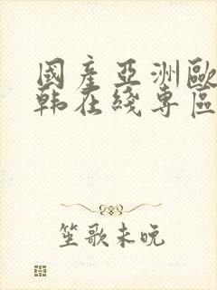 国产亚洲欧美日韩在线专区