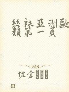 丝袜亚洲欧美另类第一页