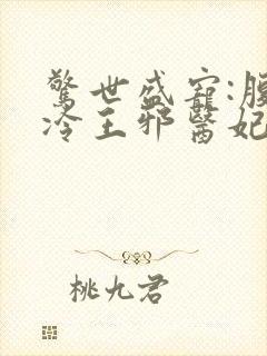 惊世盛宠:腹黑冷王邪医妃