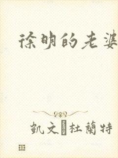 徐明的老婆